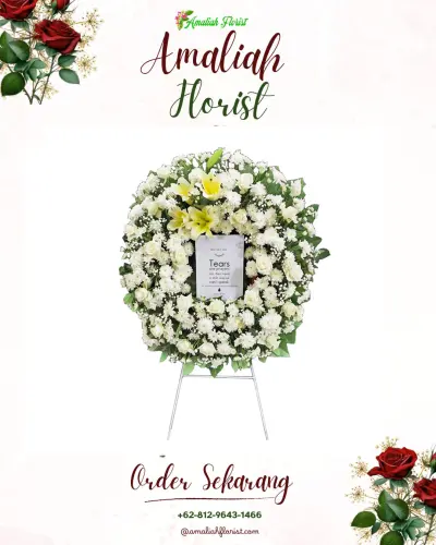 Krans Bunga Duka Cita di Pleburan